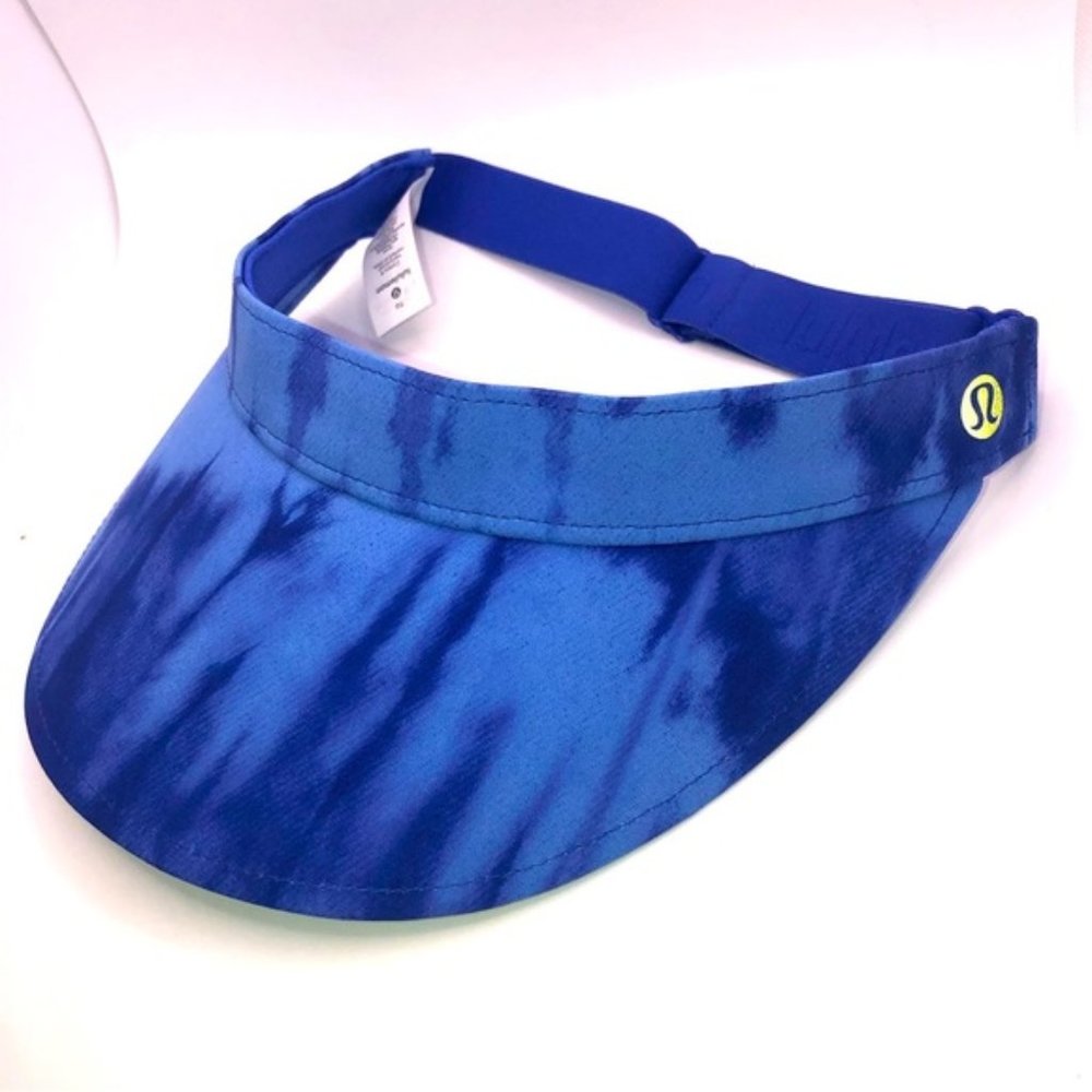 LULULEMON Fast Paced Run Blue Visor Tie Dye Like New OS